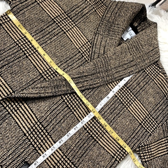 JOSEPH Ribkoff open cardigan pockets faux leather/crystals trim Women’s XS/S - Picture 6 of 10